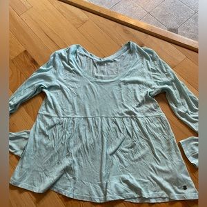 Justice sparkly long sleeve babydoll top
